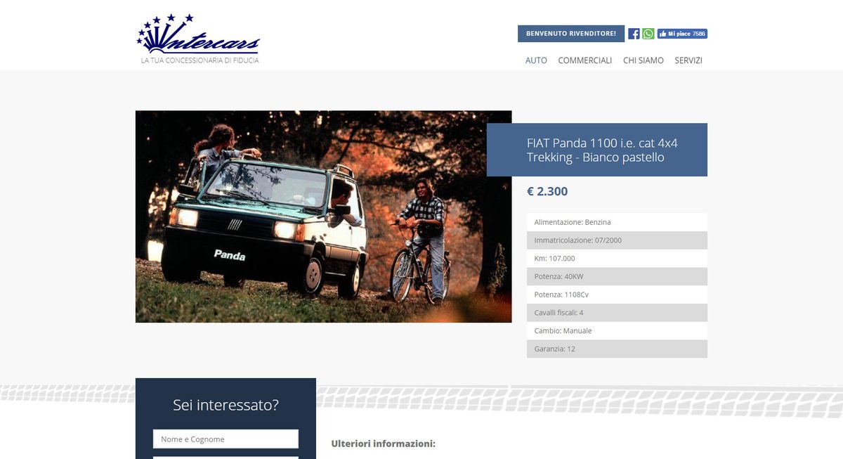 Intercars sito web