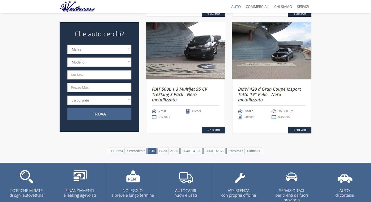 Intercars sito web